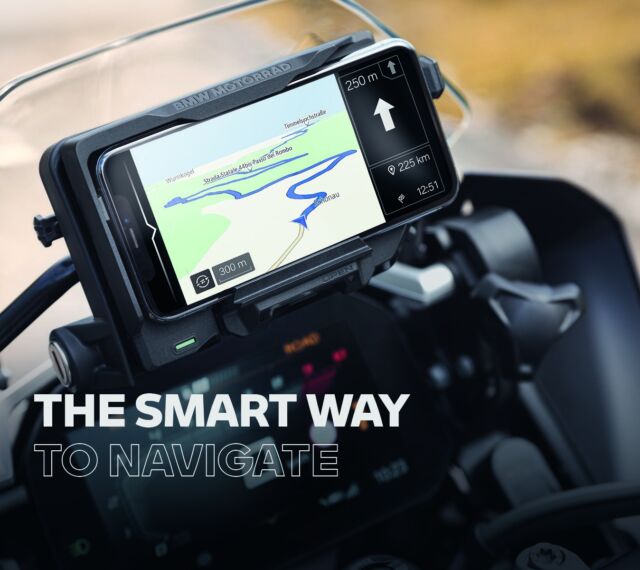 Enjoy the ride and focus on nothing else. The BMW Motorrad ConnectedRide Cradle safely and securely brings your smartphone into the cockpit of your BMW motorcycle. The cradle serves not only as an easy-access, lockable holder for your smartphone, it also integrates with the map navigation and other features of the BMW Motorrad ConnectedRide app including vehicle data like lean angle, acceleration, deceleration and much more – without taking your hands off the handlebar. 📱 
#BMWMotorradUSA #MakeLifeARide #NorCalBMWMotorrad